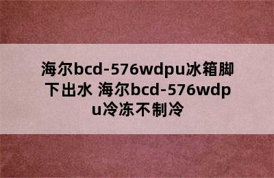 海尔bcd-576wdpu冰箱脚下出水 海尔bcd-576wdpu冷冻不制冷